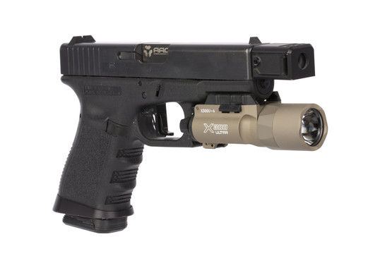 The SureFire X300 Ultra pistol mounted light is compatible with a wide range of firearms